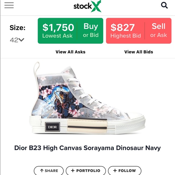 Dior Dinosaur Converse - Picture 9 of 9